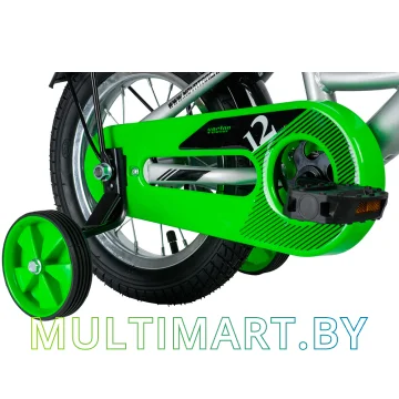 Детский велосипед Novatrack Vector 123VECTOR.SL20 (серебристый/салатовый, 2020) картинка 5